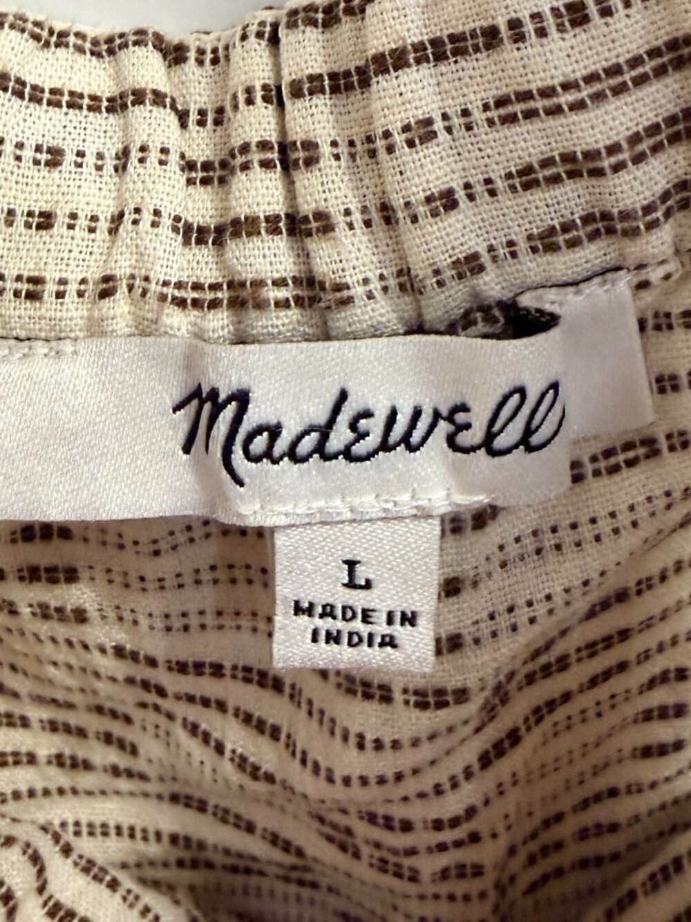 Madewell Linen Blend Ruffle Strap Midi Dress Size L - Picture 4 of 8
